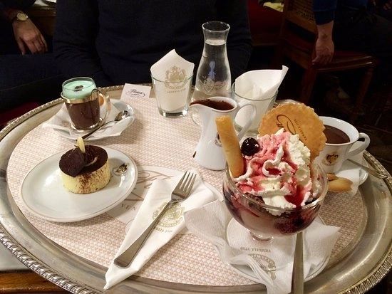The best desserts and coffee in Venice at cafe Caffè Florian. The best desserts and coffee in Venice at cafe Caffè Florian.