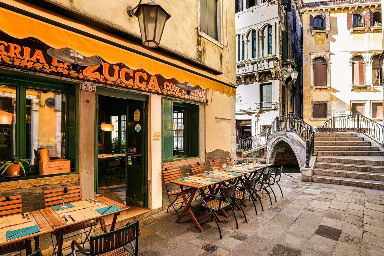 Gourmet vegetarian dishes at La Zucca, one of Venice’s hidden gem restaurants. Gourmet vegetarian dishes at La Zucca, one of Venice’s hidden gem restaurants.